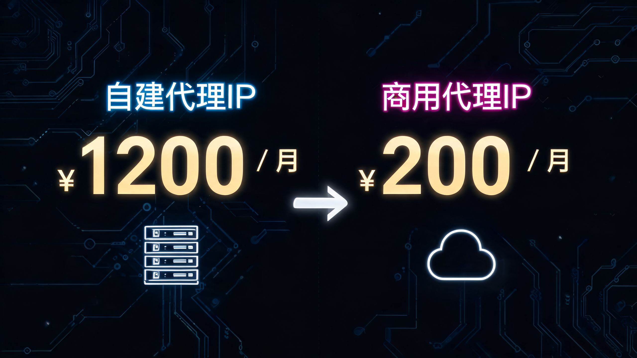 自建代理IPvs商用代理成本差距多少 